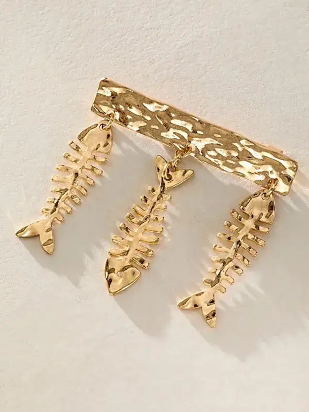 New🌟Free People-Fish Outta Water Brooch-Gold